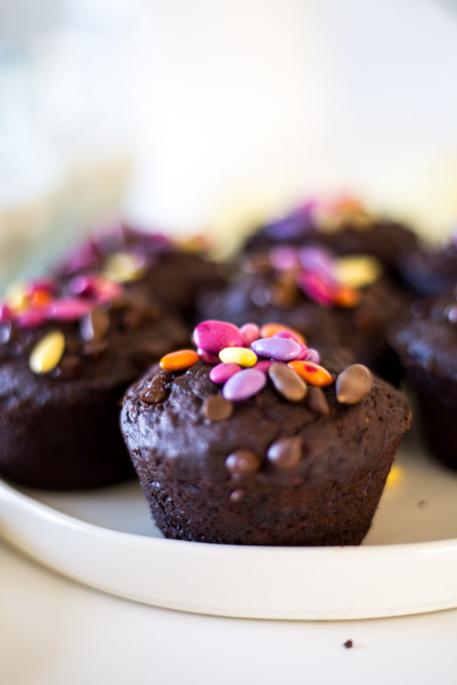 Vegan Gluten-free Chocolate Muffins | Pure Kitchen Blog #PUREMAMAS
