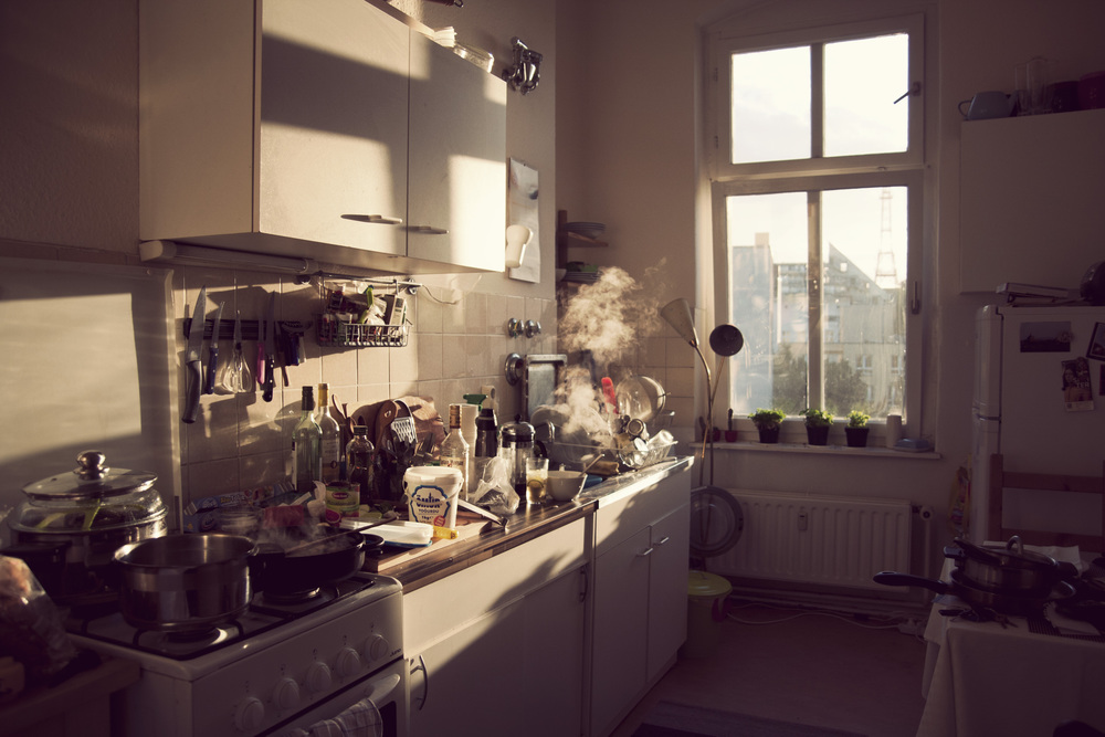  ​Our sunny kitchen - hell for when it is hot, but otherwise lovely. 