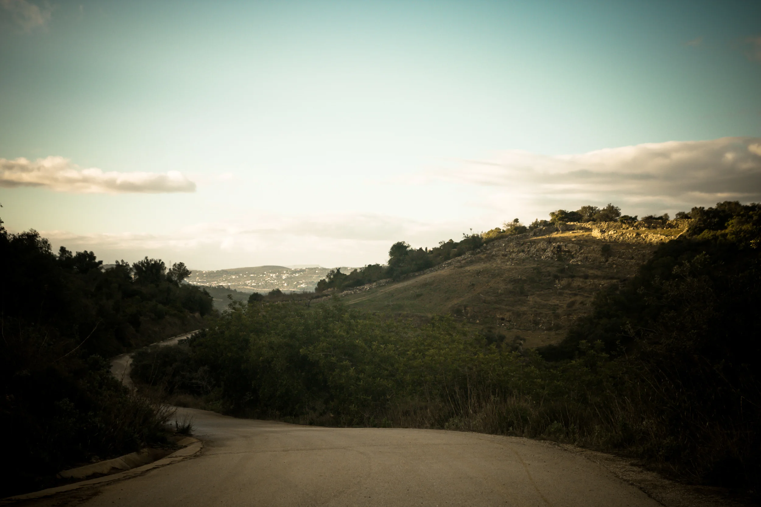 Towards the hills