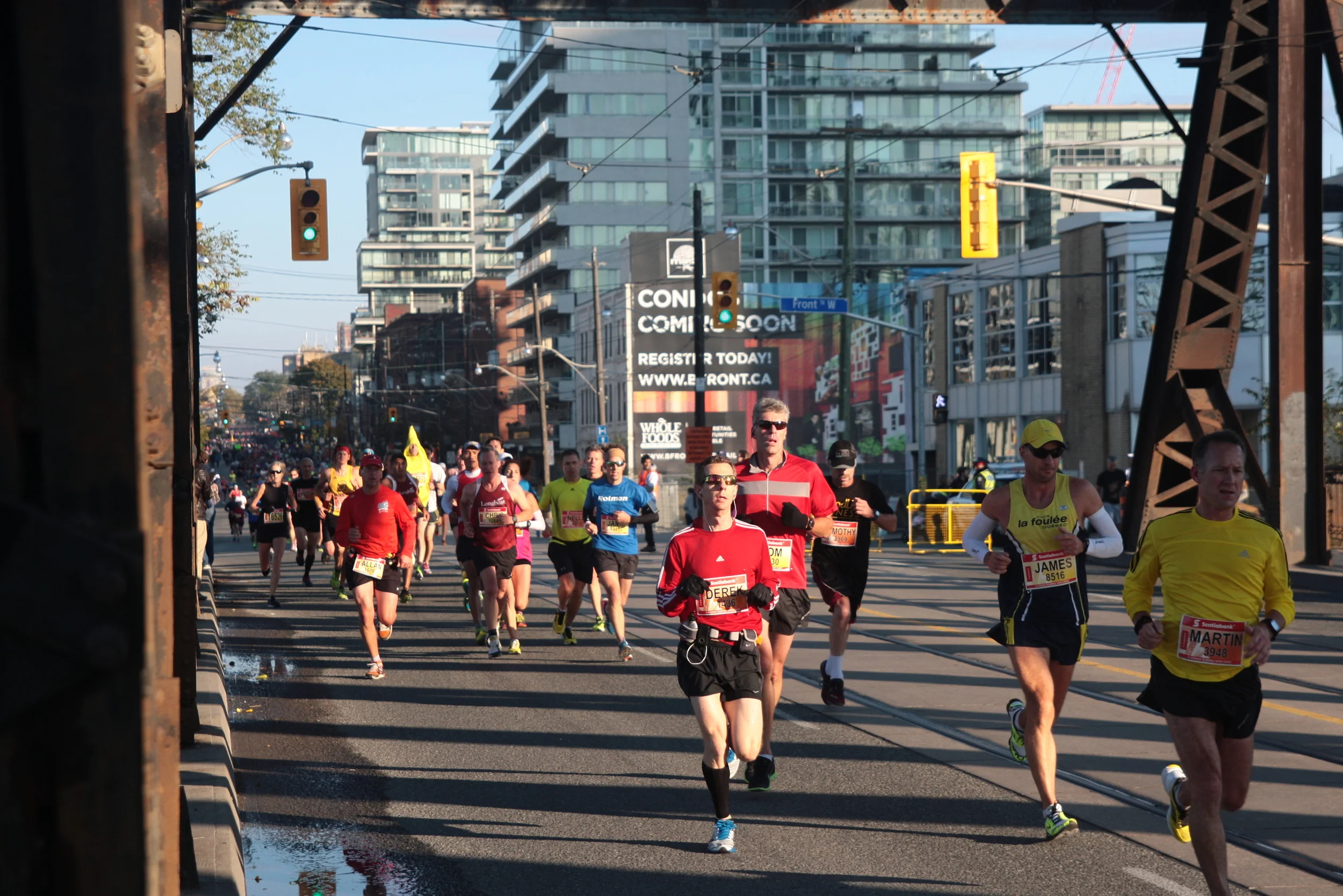 There's always at least one. Reprise from the Toronto Scotia Bank Waterfront Marathon, 2013.