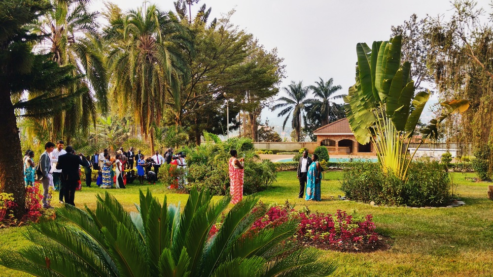  The Gardens of the old Presidential Palace (now a museum) - venue for the first Rwandan wedding we have attended! 