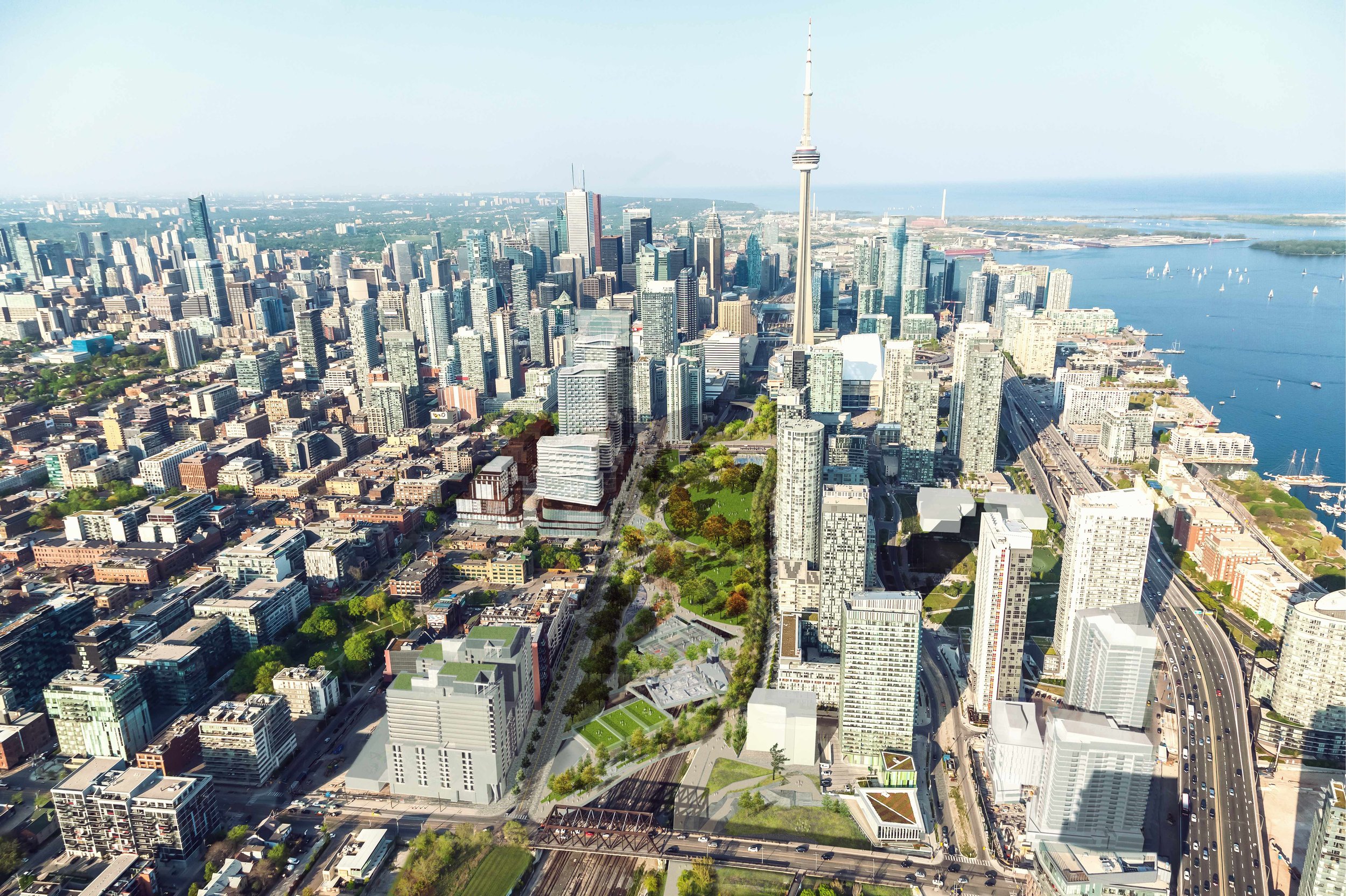 Aerial View - Bathurst to Blue Jays Way
