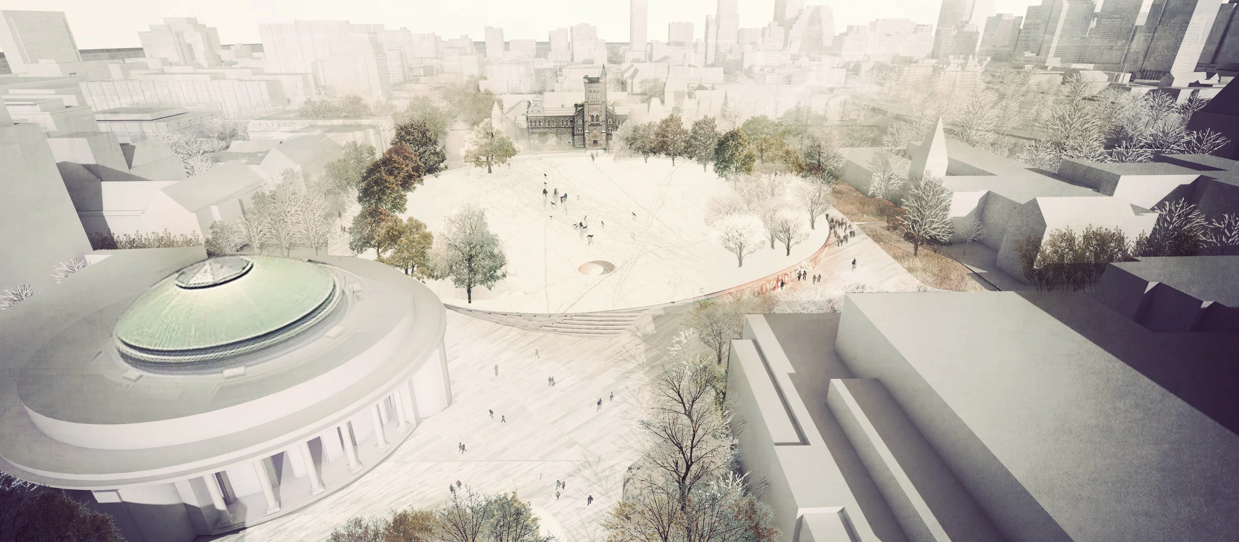 Convocation Plaza & The Circle Precinct - Winter