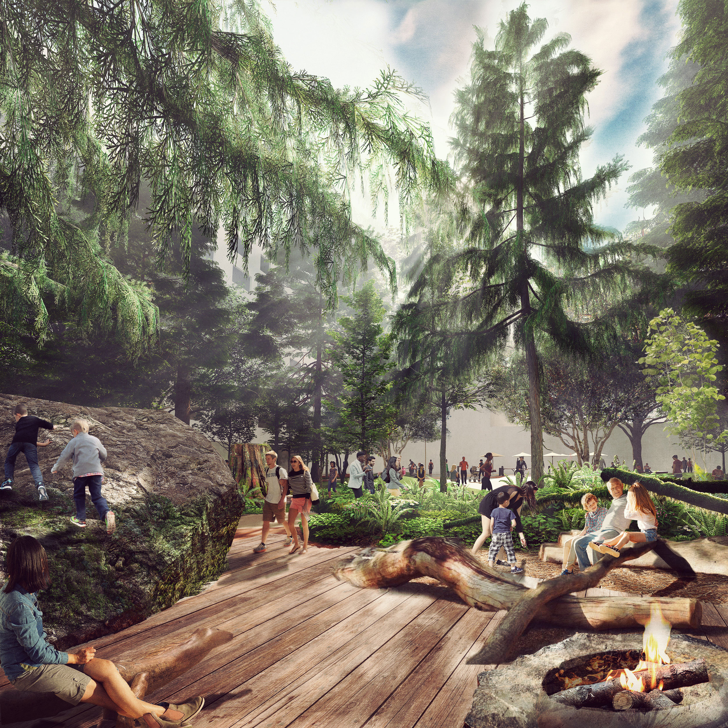 FOREST FLOOR - FIREPIT PLAZA