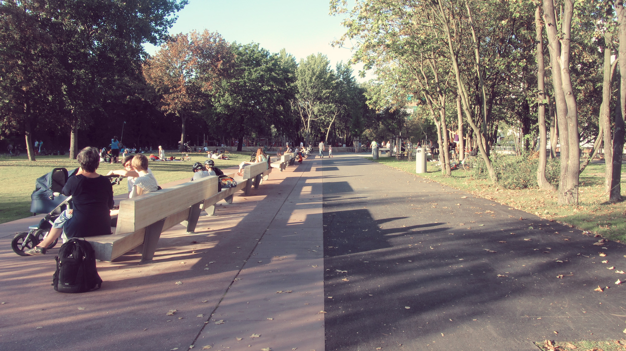 If you’d rather take longer, faster rides, there’s plenty of space to do it on the park’s smooth asphalt paths.