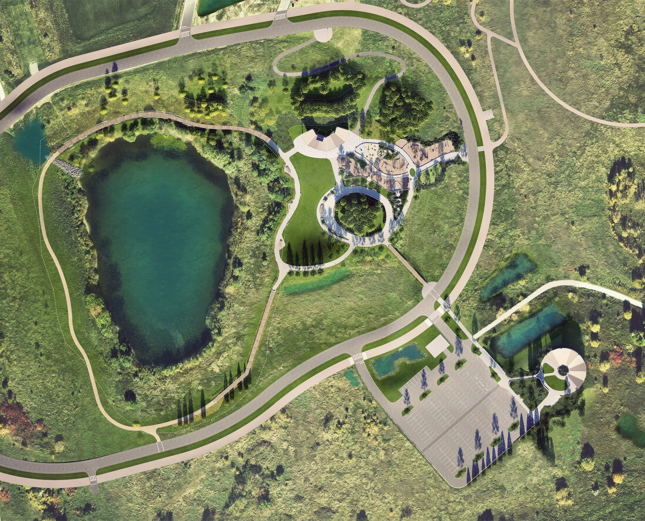 North Maple Regional Park Illustrated Landscape Plan