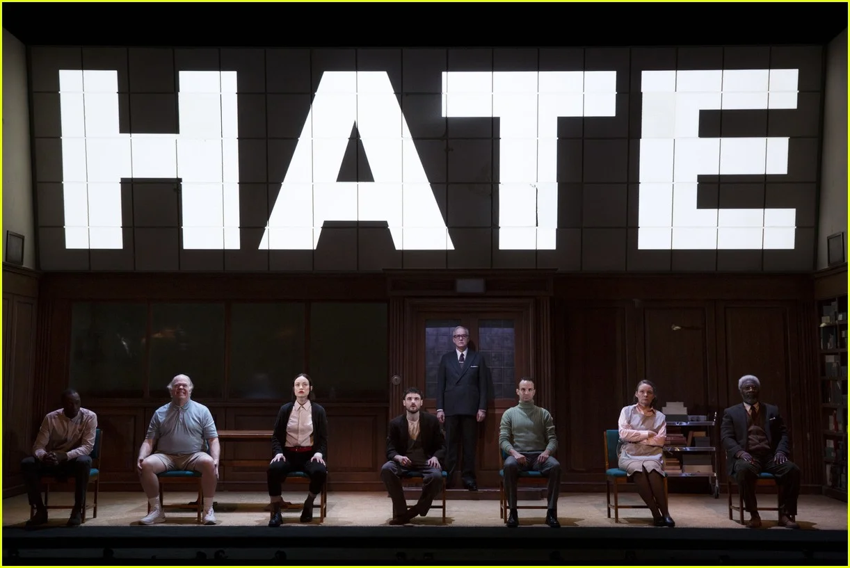 1984 adapted by Robert Icke and Duncan Macmillan Headlong + Almeida + West End + Broadway September 2013 - October 2017 + Direction Robert Icke and Duncan Macmillan Lighting Natasha Chivers Sound Tom Gibbons Video Tim Reid