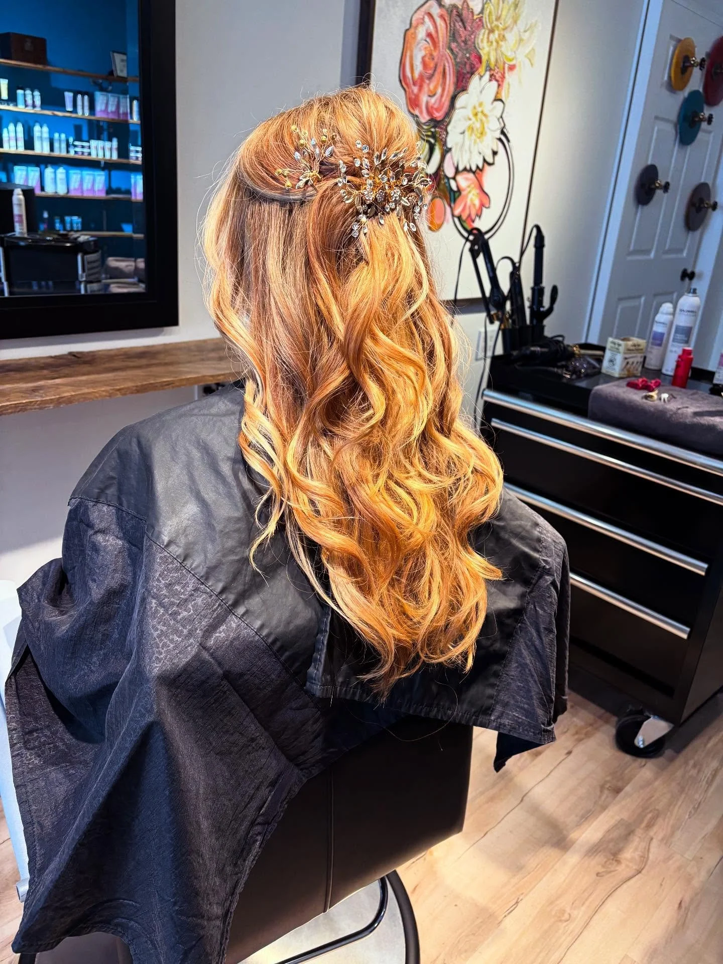 Wedding day hair! What a beautiful day for a wedding. #longhairstyles #weddinginspiration #bridalstyle