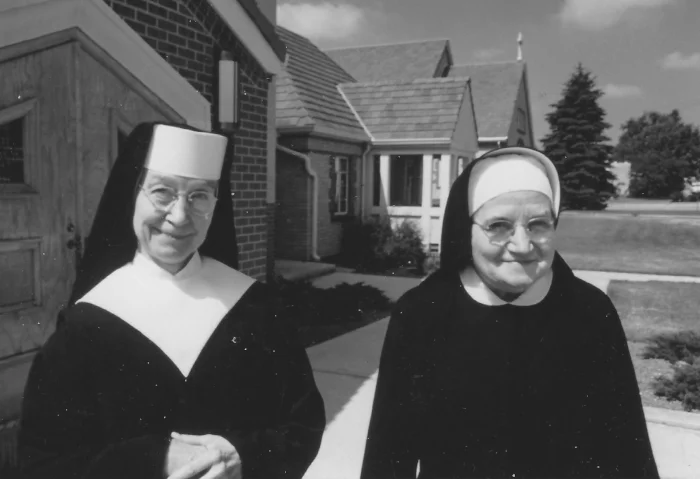 And to end with a little bit of fun, I don't know who these lovely women are, but they are such classic nuns. The photo was taken in 1987.