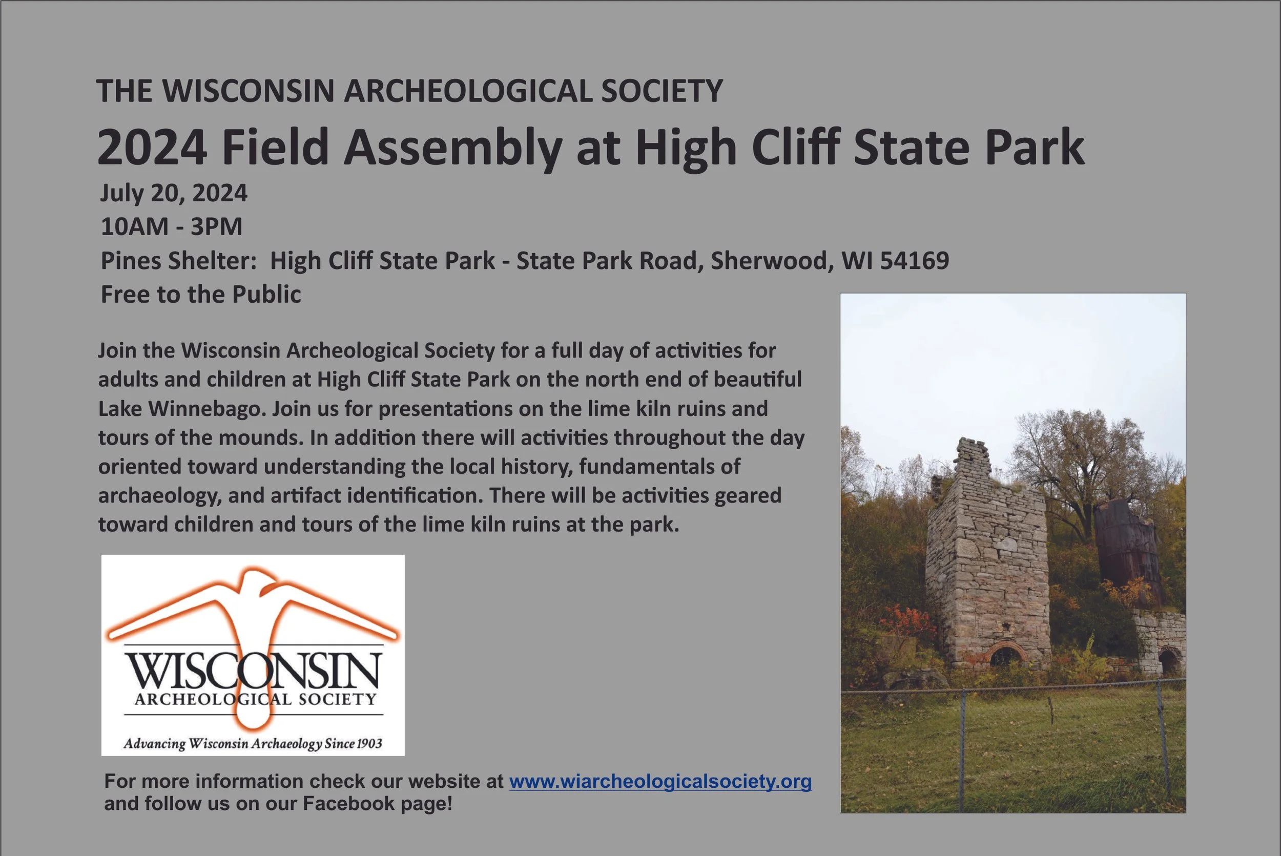 2024 Field Assembly at High Cliff State Park