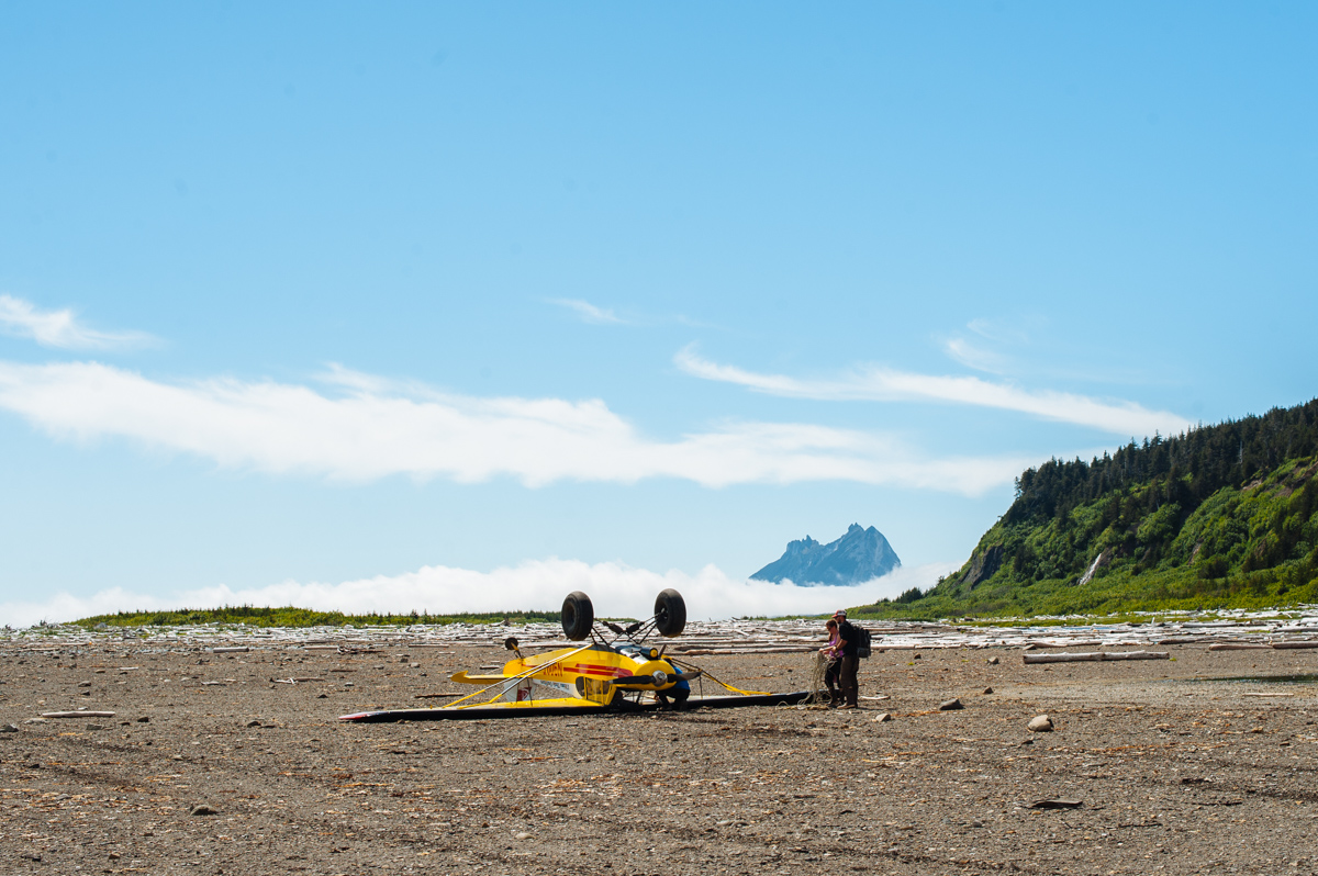 Downed plane on Kayak Island