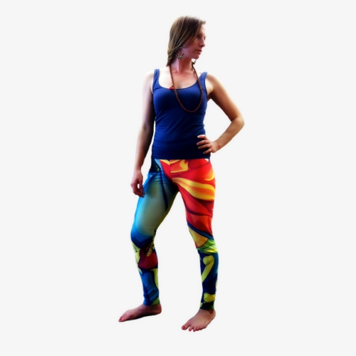 Emerging Red Leggings
