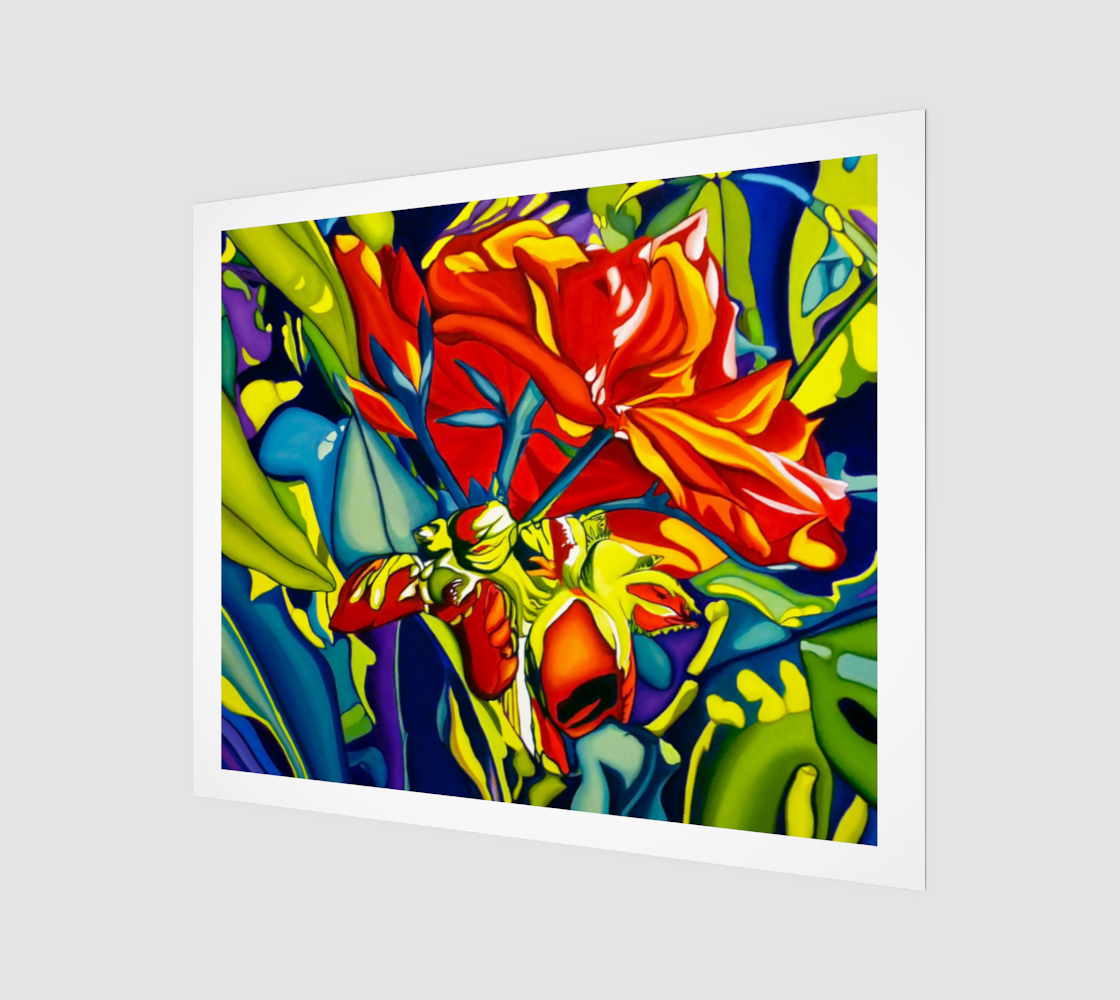 Emerging Red art print