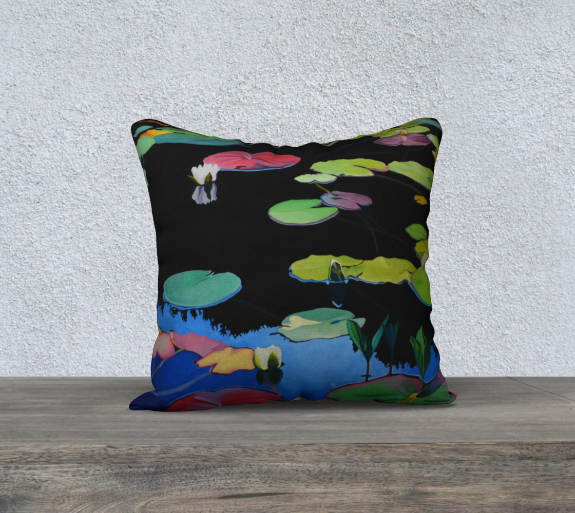 Lilies of the Woods cushion cover
