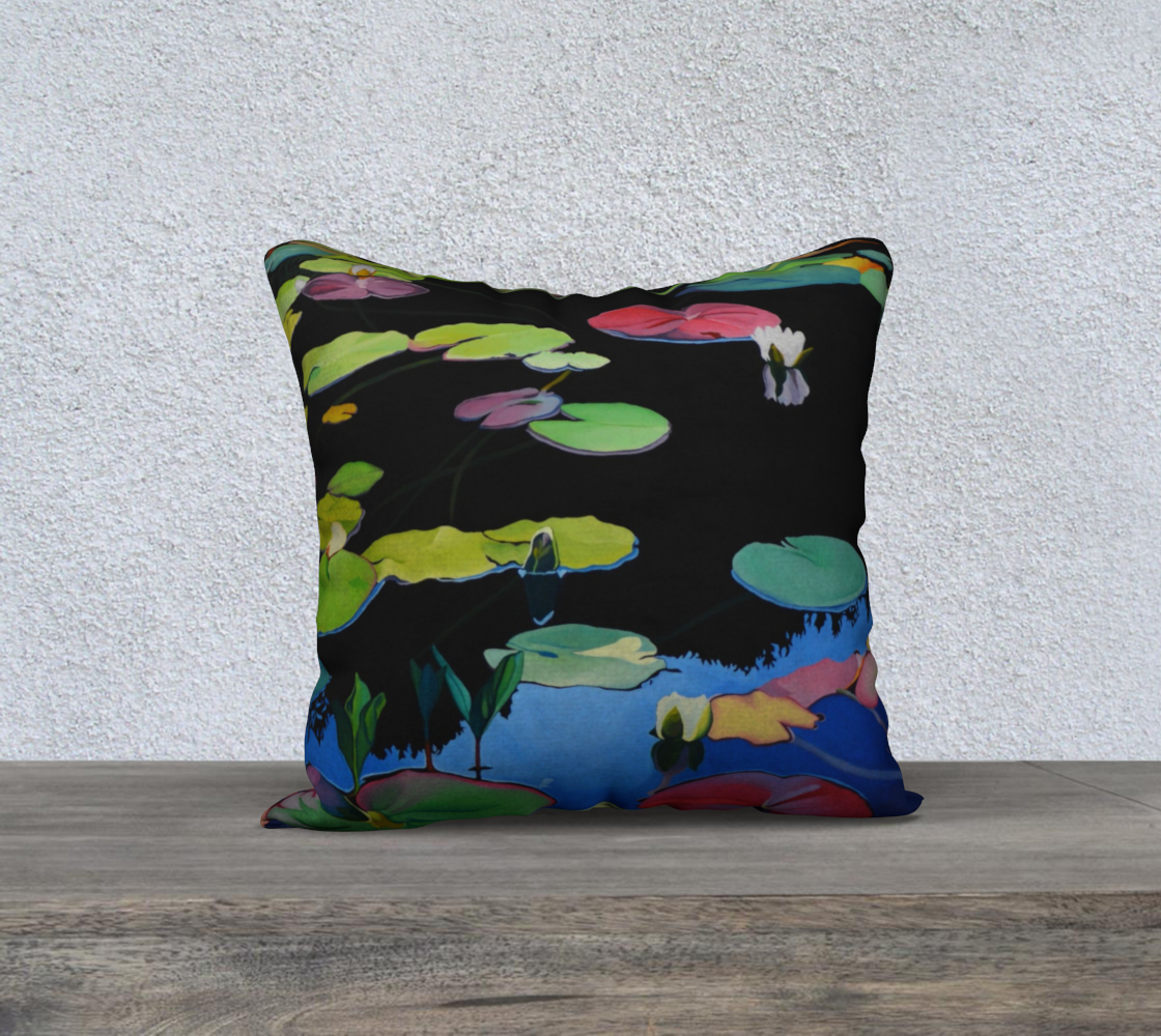 Lilies of the Woods cushion cover