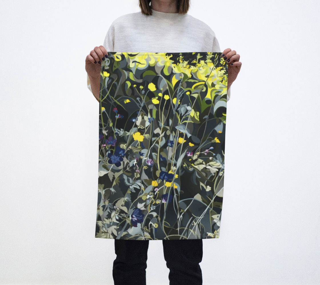 Hope for the flowers tea towel