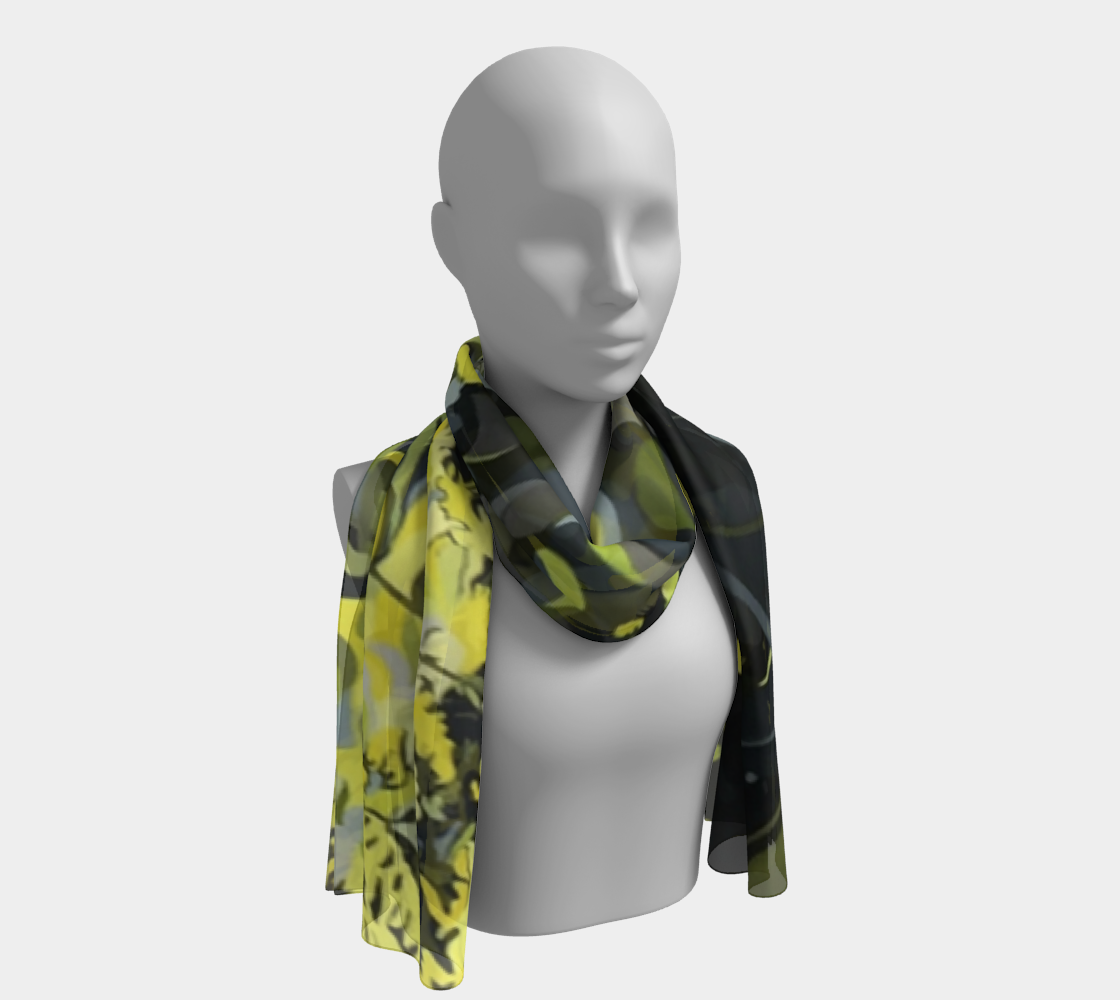 Into the Light silk long scarf