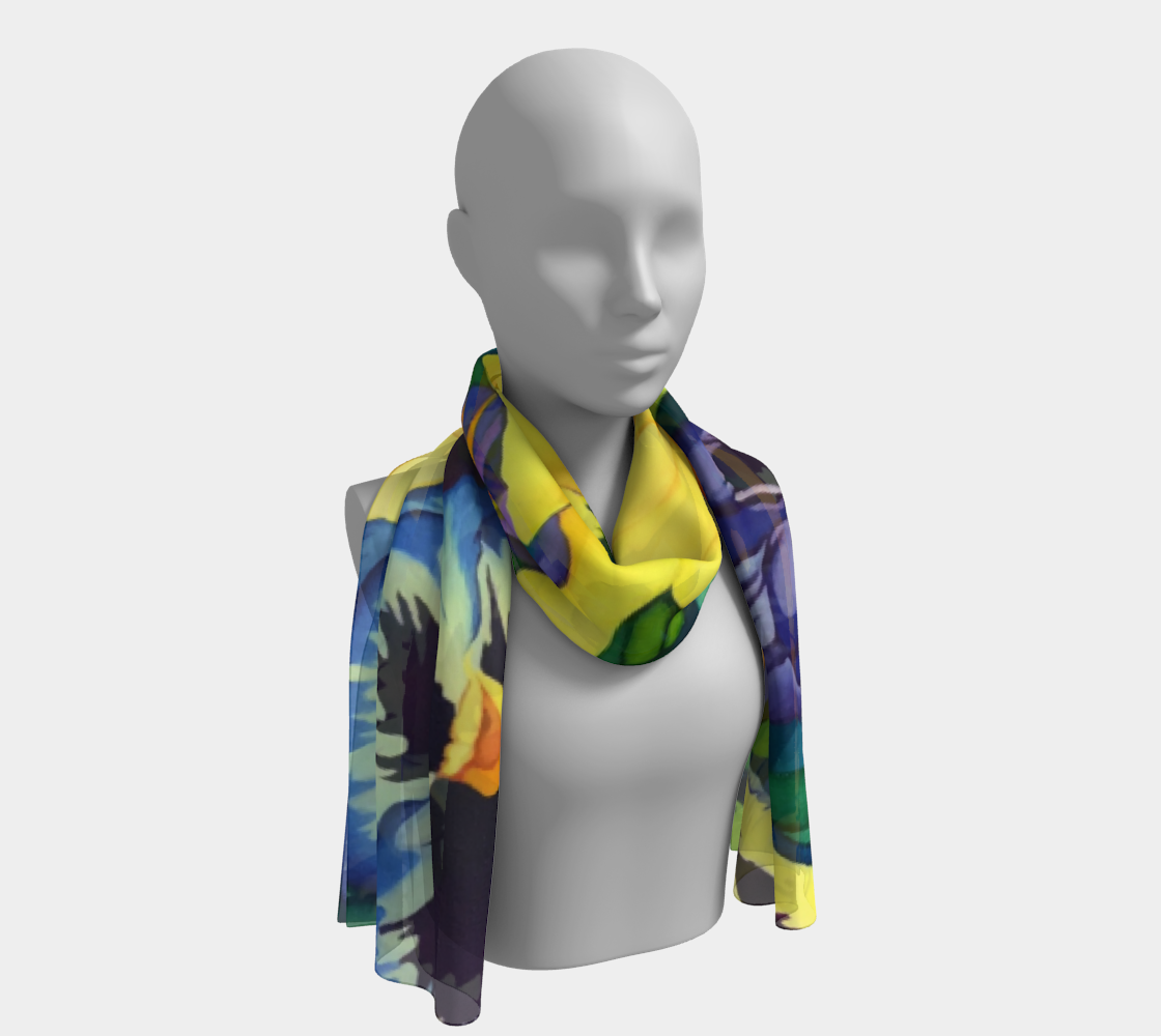 Pansy long scarf