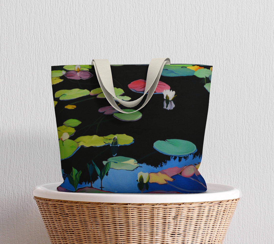 Lilies of the Woods Market Tote Bag
