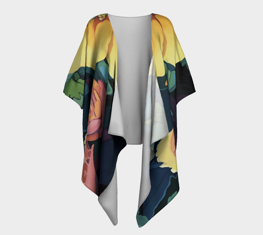 Fleur Elise draped kimono