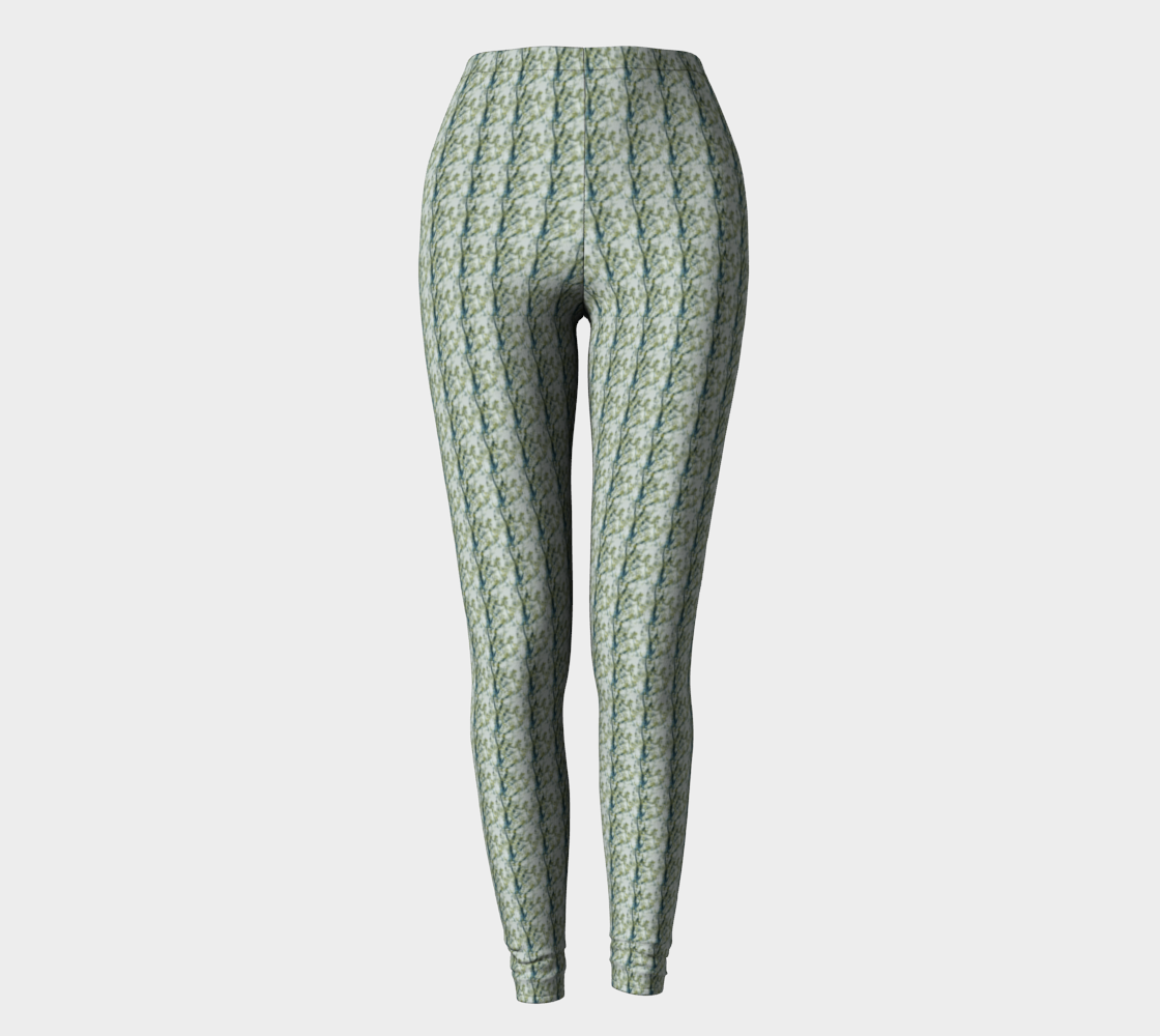 Green Forest Pattern Leggings