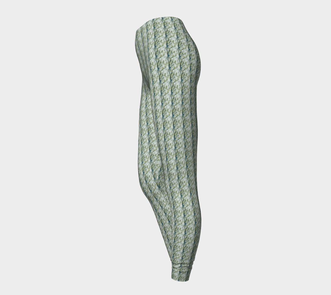 Green Forest Pattern Leggings