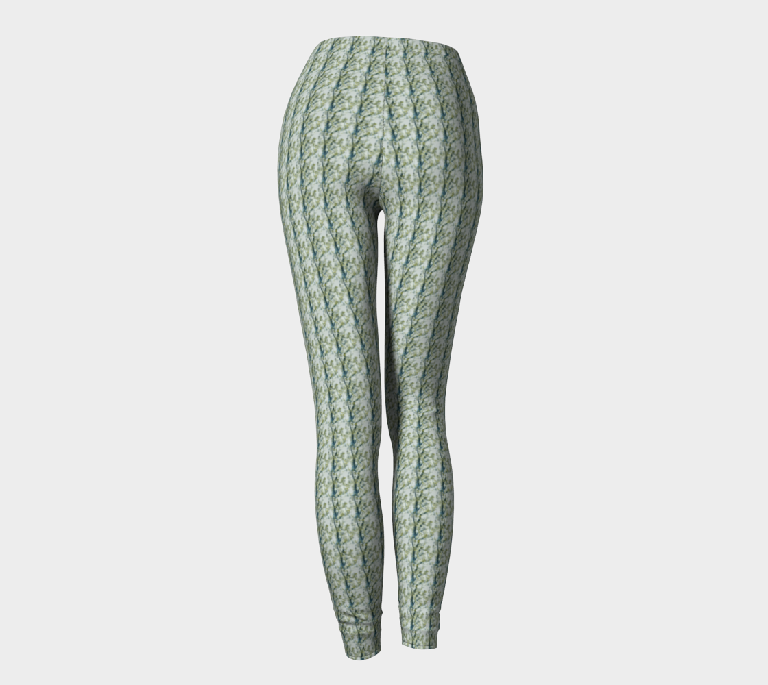 Green Forest Pattern Leggings