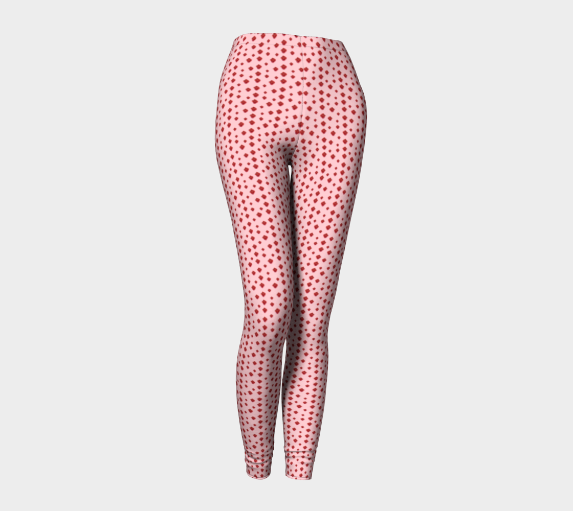 Polka Rose Pattern Leggings