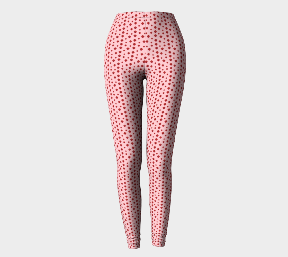 Polka Rose Pattern Leggings