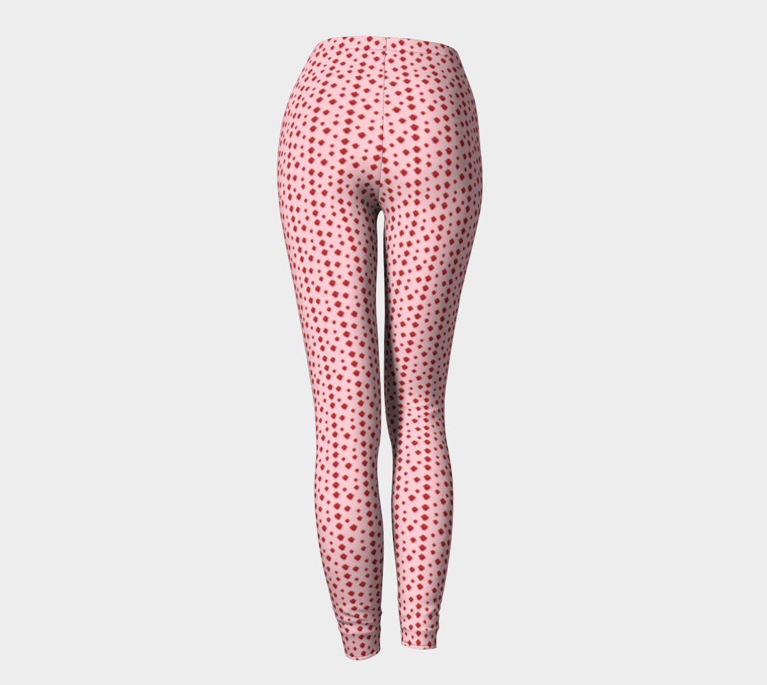 Polka Rose Pattern Leggings