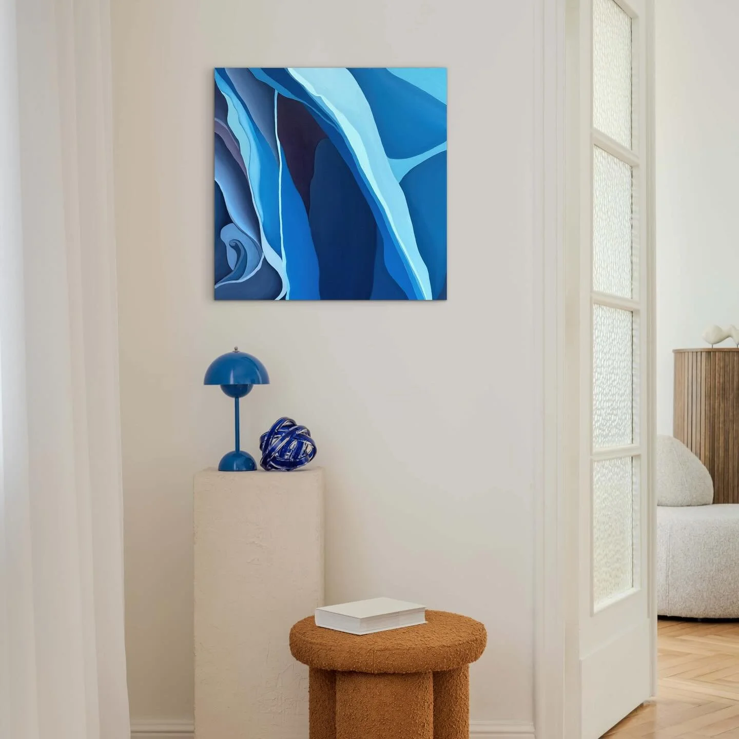 &lsquo;Mystery in Blue&rsquo; is part of the Federation Gallery&rsquo;s Shape &amp; Form online exhibition December 1st - 31st. The show is viewable now on the Federation Gallery website. 
@federationgallery @federation.gallery #abstractart #painting