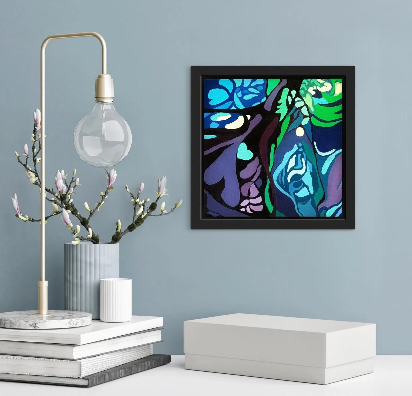 From the Emerald Canopy series, this is #3&hellip; 8&rdquo; x 8&rdquo;
#smallpainting #coloursandshapes #abstractart