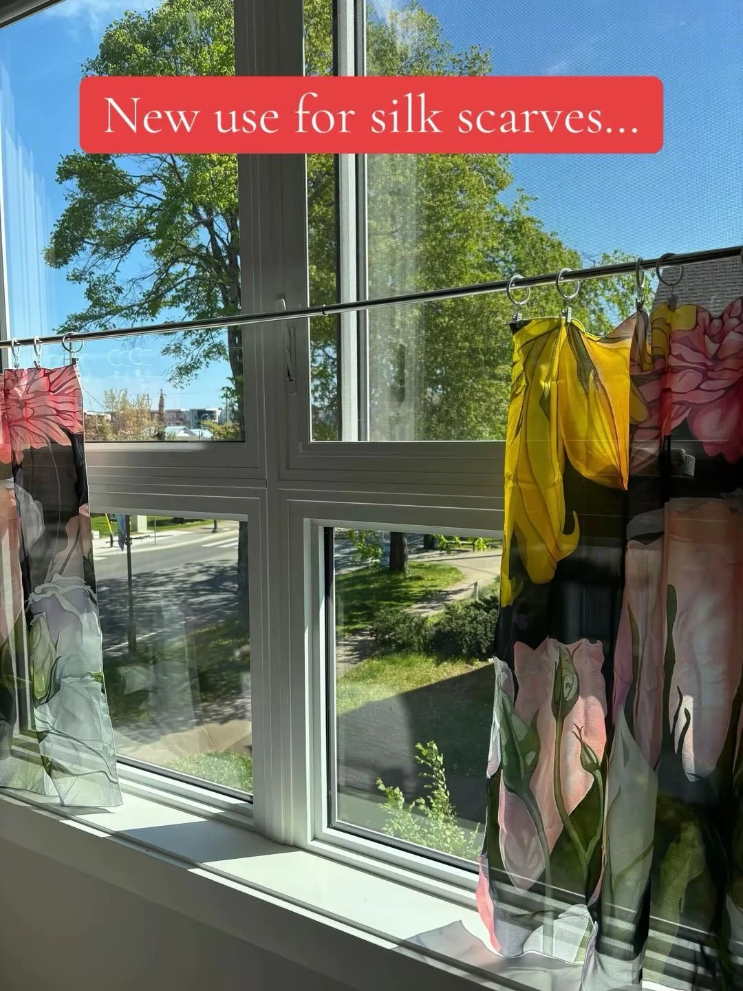 #flowers #silkscarves #curtains