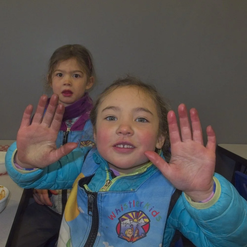 Damage from Brooklyn’s “activated charcoal” hand warmers. :)