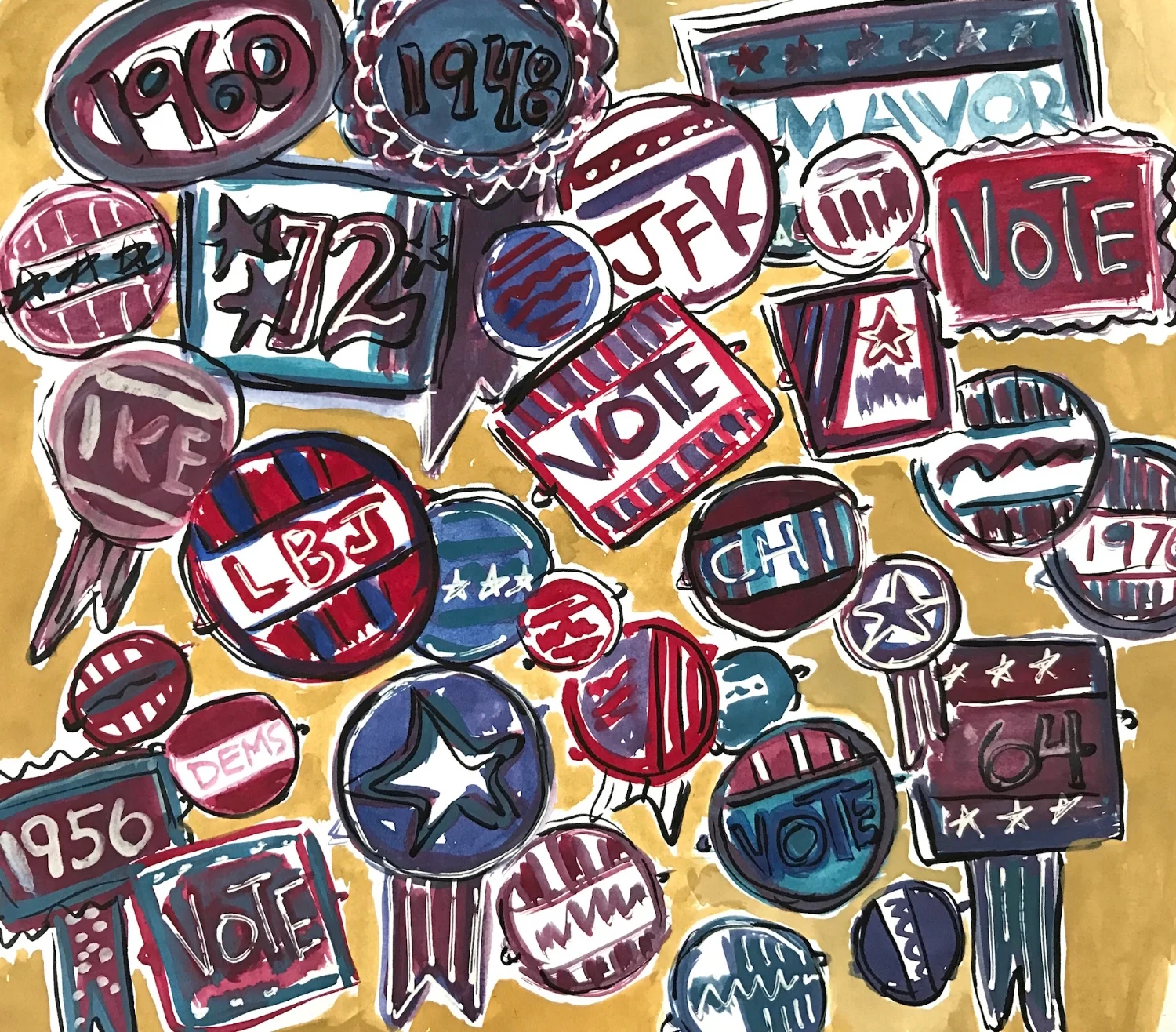 My grandfather collected election buttons