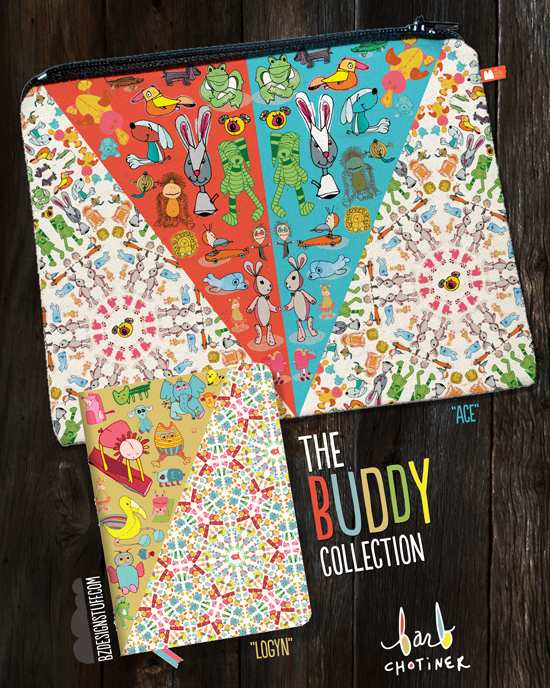 the Buddy Collection zipper pouch