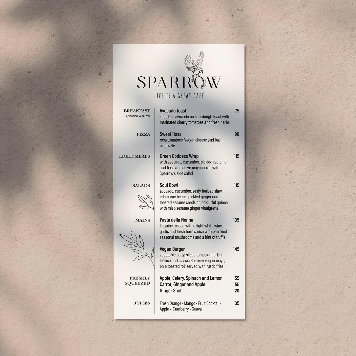 Menu design for @cafesparrowza. We love the opportunity to work with all the touchpoints of a brand. Consistency is key. 👏 

#nikonsa #ishootwithdtfilm #nikonsouthafrica