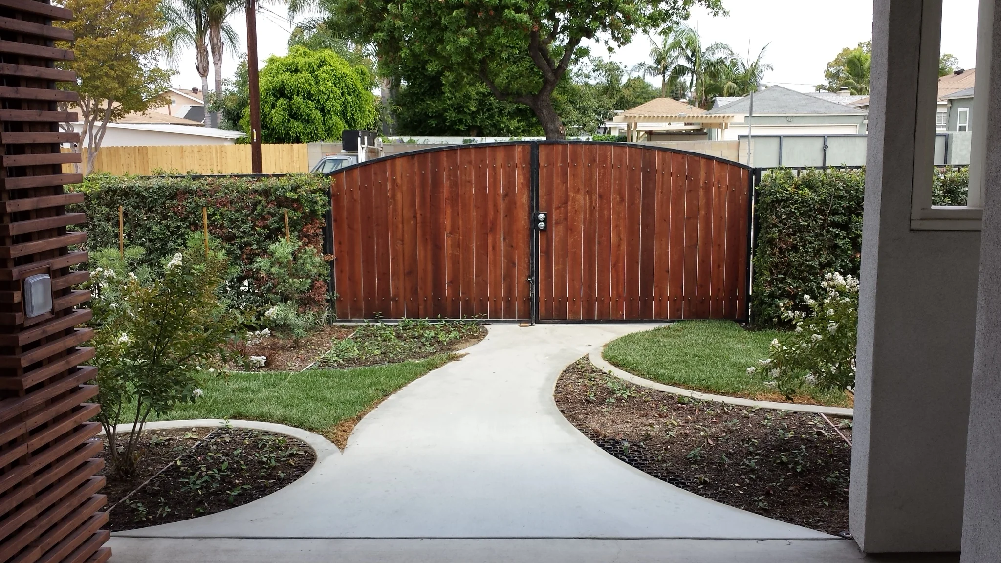 The finished "driveway"