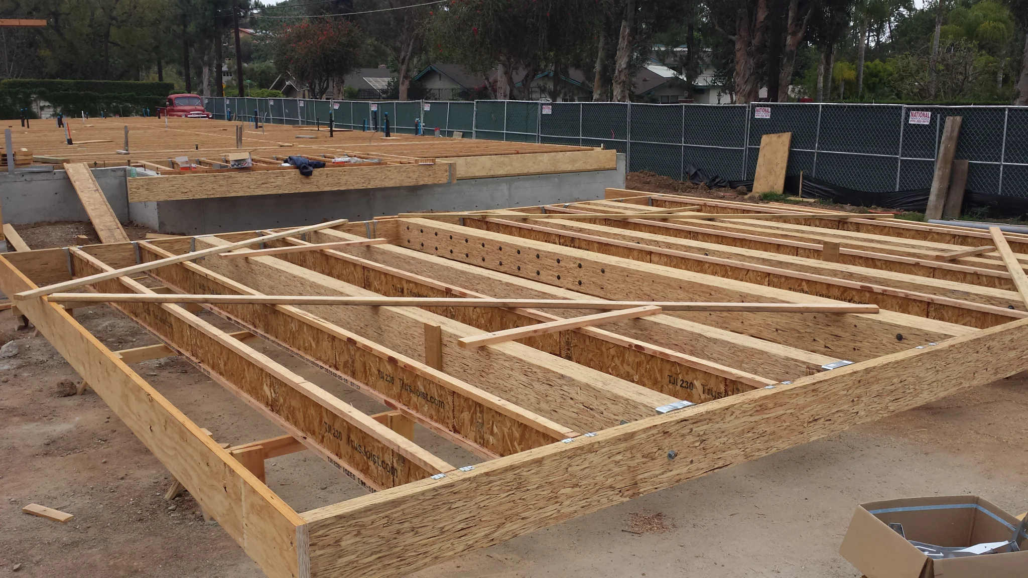 The completed roof.