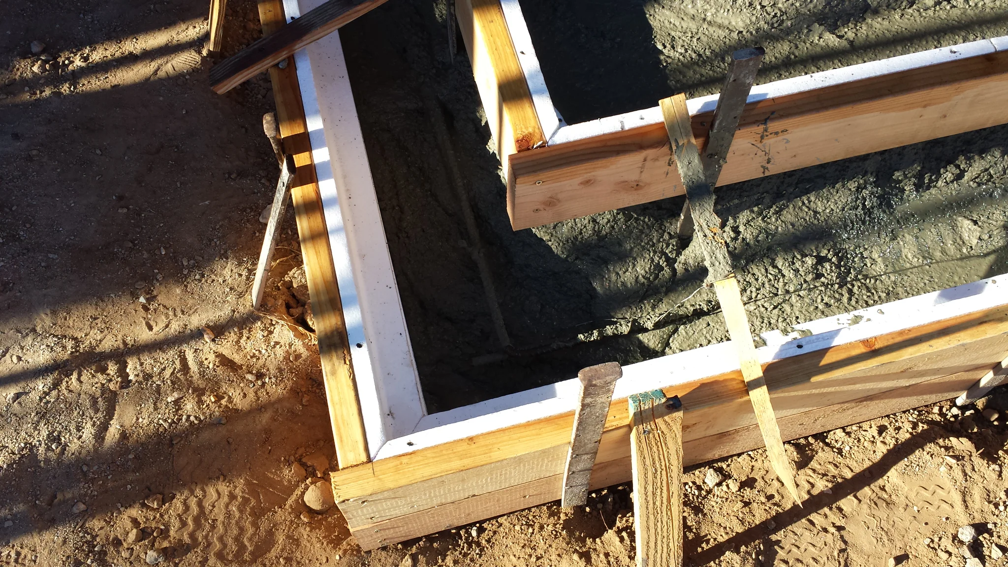 Form Liner in Place (Concrete also being placed)