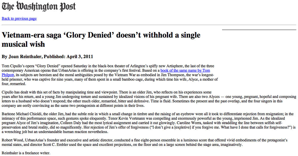 Glory Denied