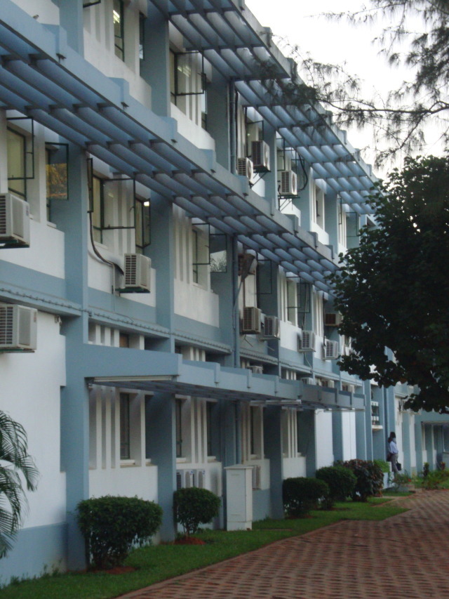 a main classroom building at uem
