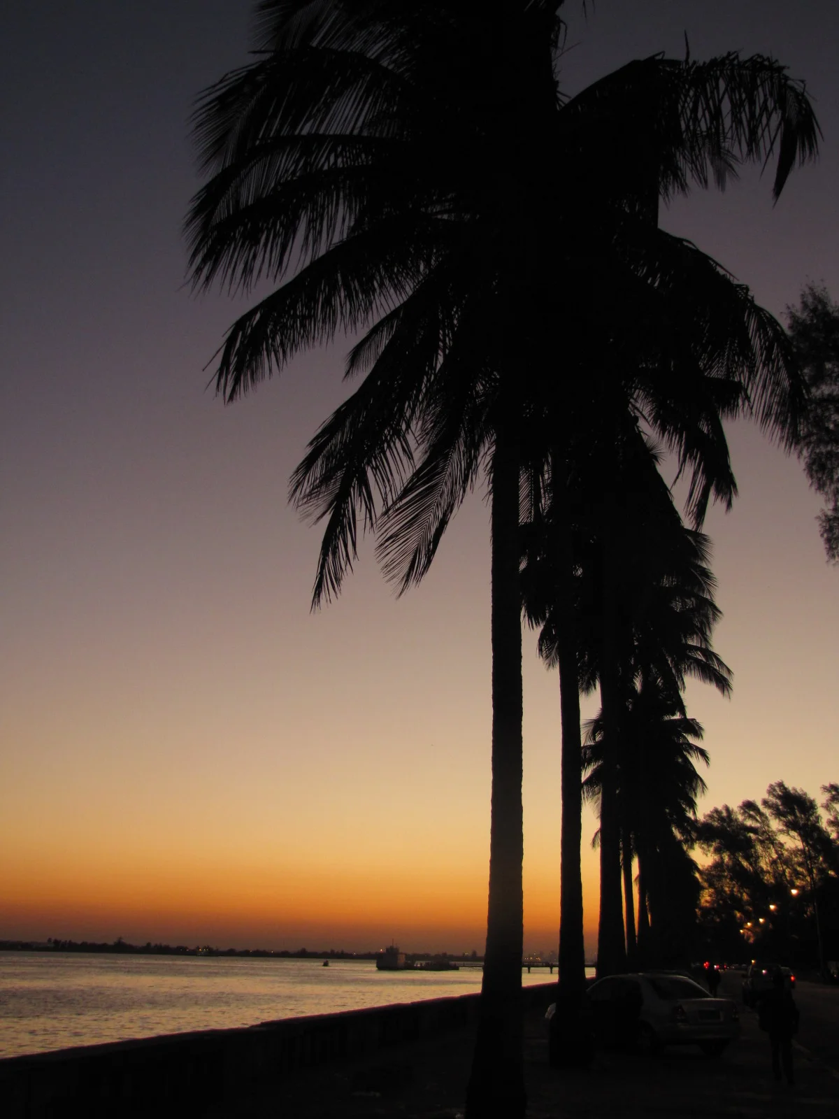 sidewalk view of maputo coast