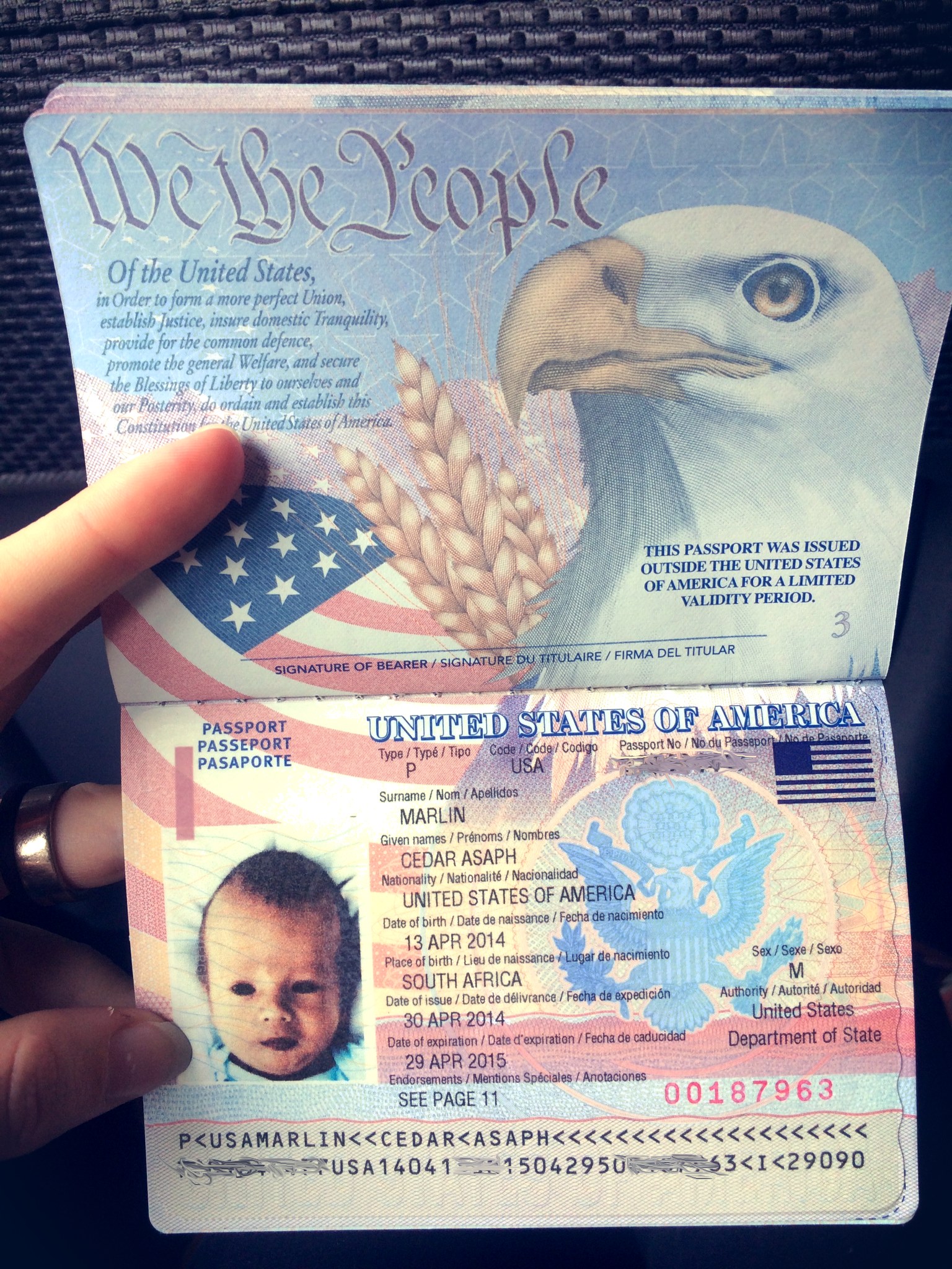 creepy alien baby passport, they stretched his head.