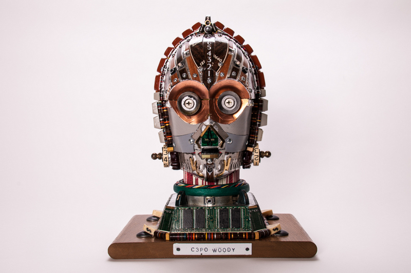 C3PO made out of computer parts