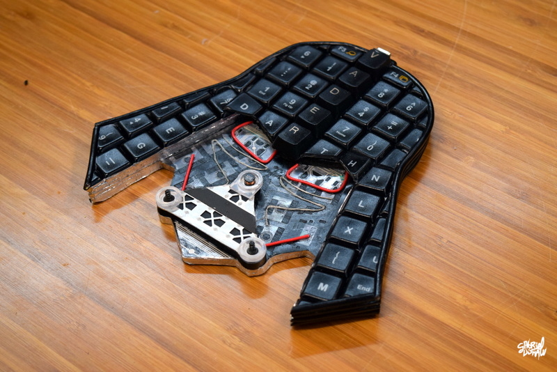 Example - Finished Upcycled Keyboard Vader