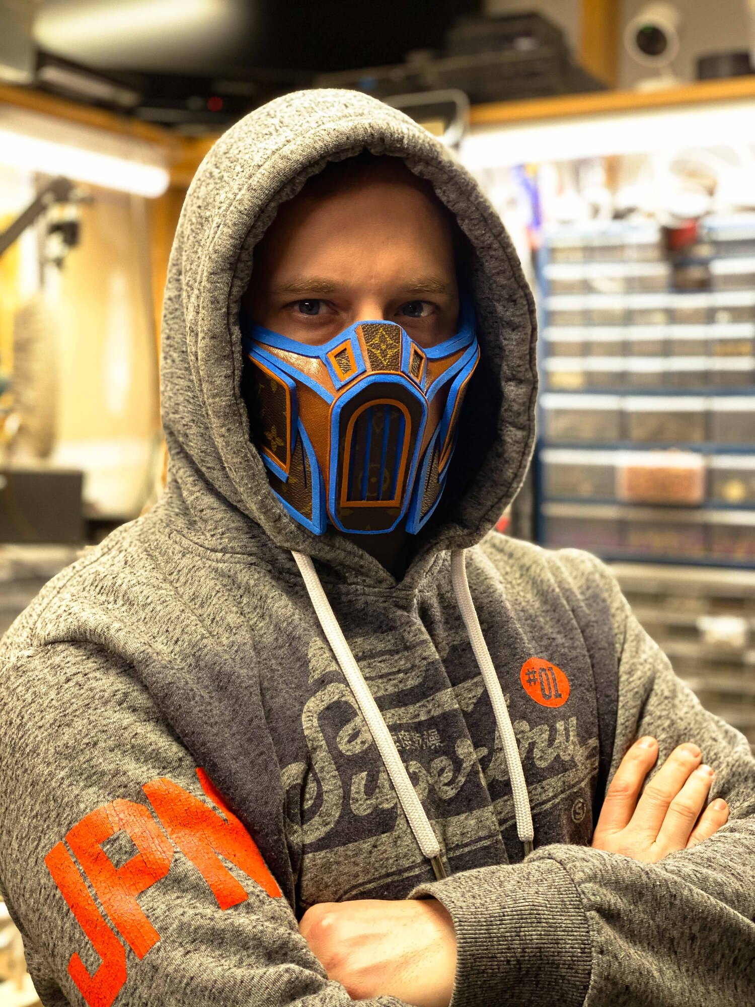 Showing Off My $2,000 Louis Vuitton Sub-Zero Face Mask  The people have  been asking where I got my Louis Vuitton Sub-Zero face mask! Here I am  debuting it on my Twitch