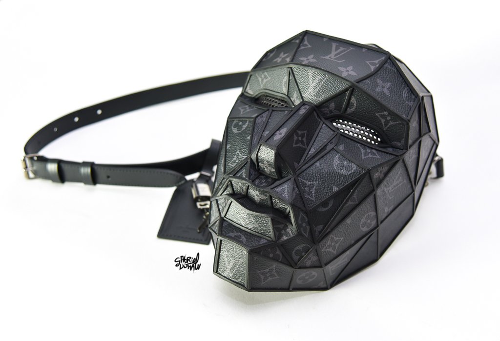 leather lv mask