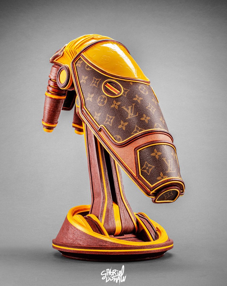 Casque Star Wars Louis Vuitton/ Sculpture Pop Art Unique