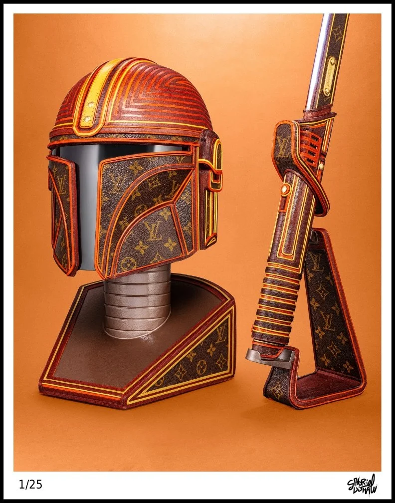 Gabriel-Dishaw-Mandalorian LV-seven-darksaber-star-wars-upcycled-luxury-print.jpg